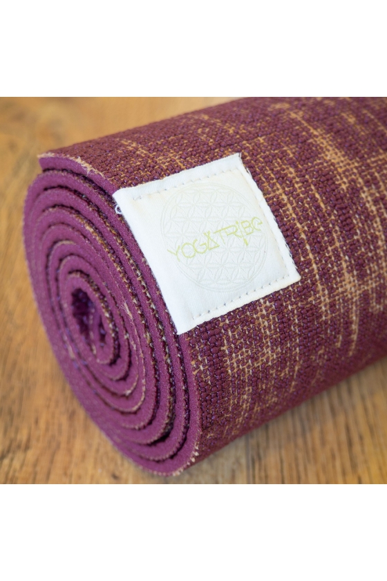 FLOWER OF LIFE RED WINE ECO YOGA MAT