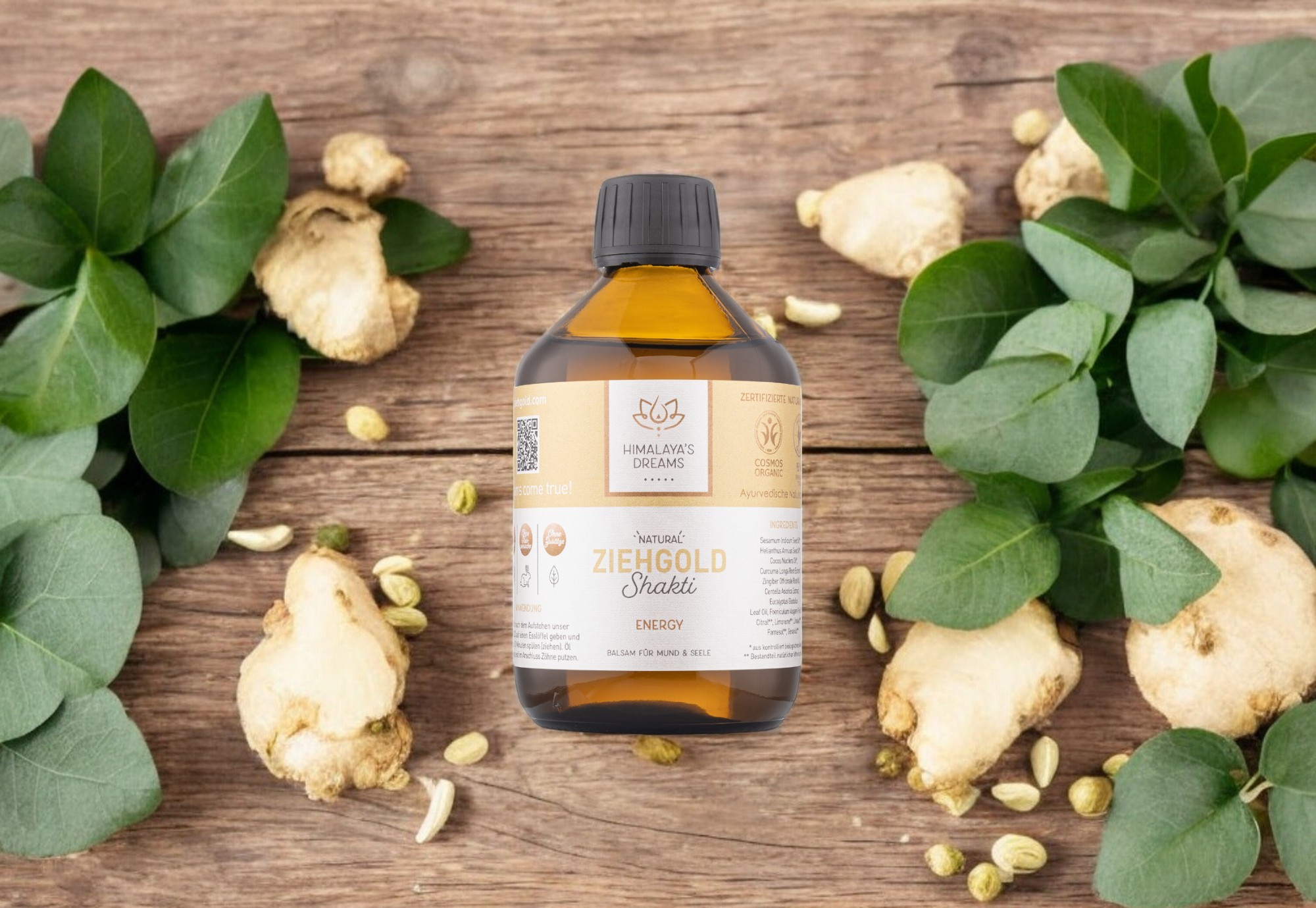 Enjuagatorio Bucal Aceite Ayurv&eacute;dico para Oil Pulling Energy