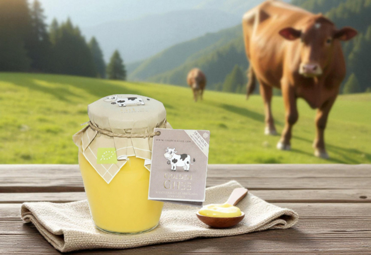 Golden Ghee con vacas de libre pastoreo