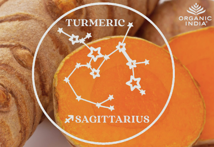 Ra&iacute;z de C&uacute;rcuma y Signo del Zodiaco Sagitario